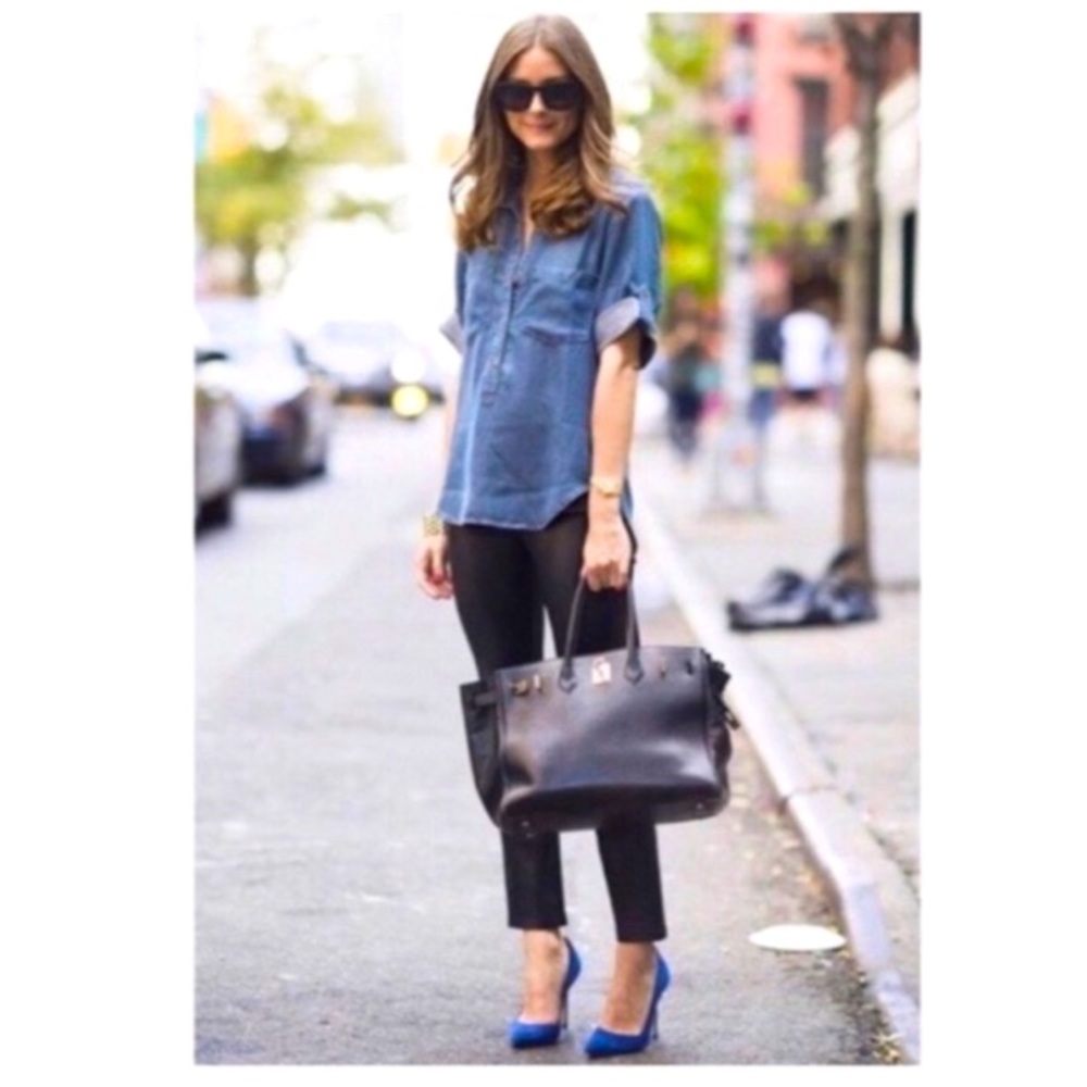 Cloth & Stone Chambray Tencel Shirt